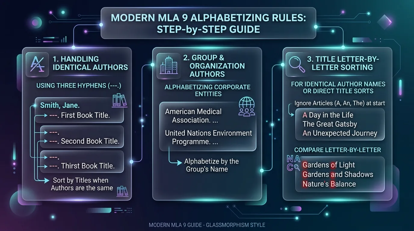 Modern MLA 9 Alphabetizing Rules Step-by-Step Guide